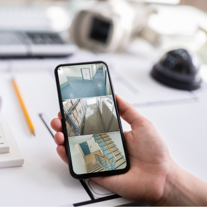 Lincoln security camera feed on cell phone